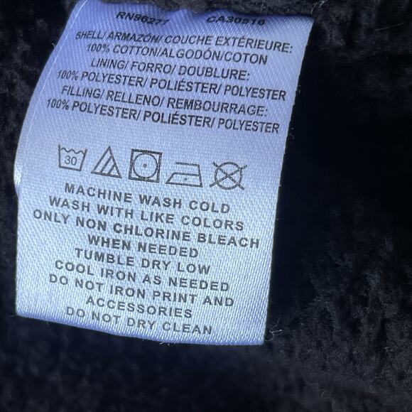 Vans Men Off the Wall Flannel Jacket Small Shacket Blue Black Plaid Sherpa Skate - Picture 7 of 12